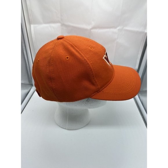 Virginia Tech Orange Cap Hat Adjustable Hook-Loop NCAA Maroon VT Headmaster Inc - Picture 3 of 13